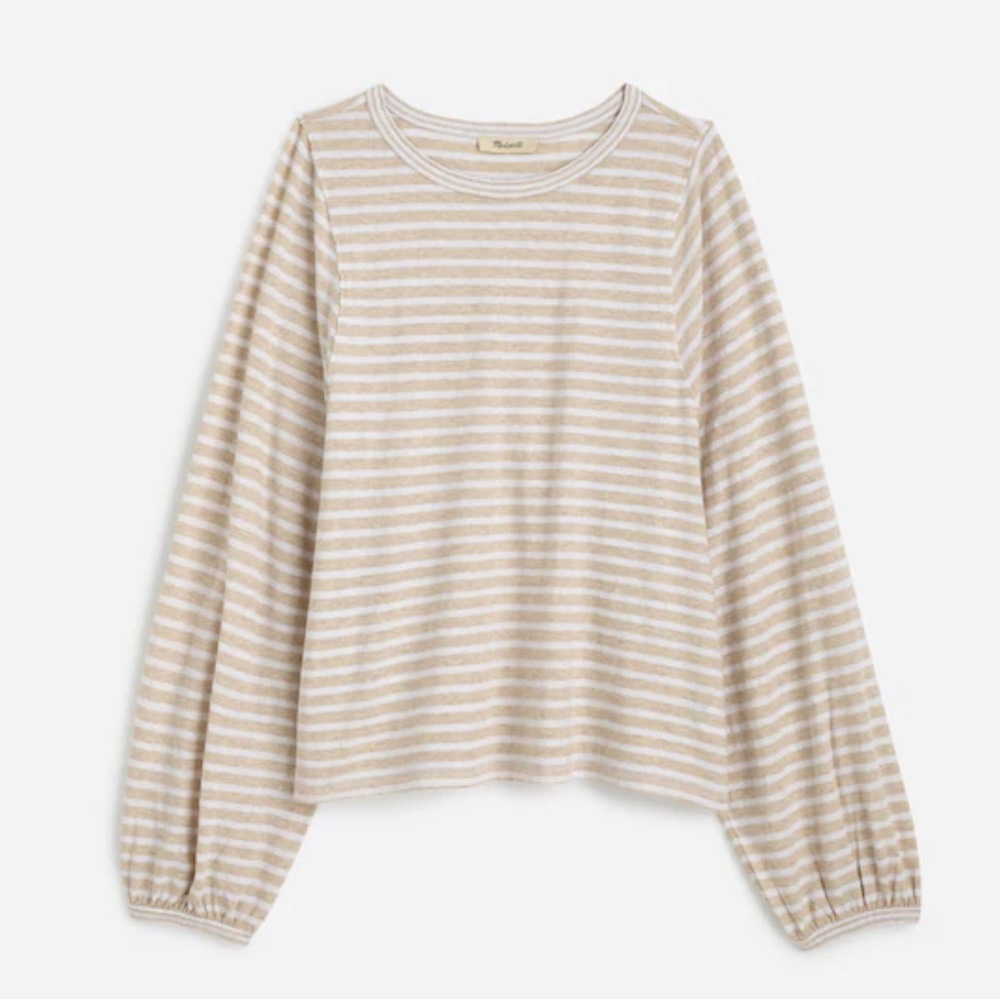 Madewell Long Balloon-Sleeve Crewneck Tee
